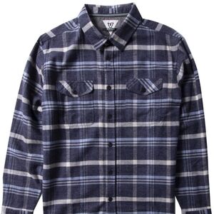 VISSLA CENTRAL COAST LS FLANNEL - S - NIGHTSHADE